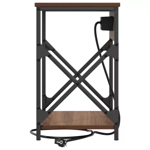  Éjjeliszekrény 2 pcs Barna tölgy 41 x 31 x 51 cm Faanyag