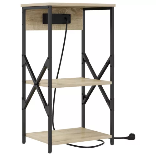  Éjjeli Szekrények 2 pcs sonoma tölgy 41 x 31 x 76 cm Faanyag