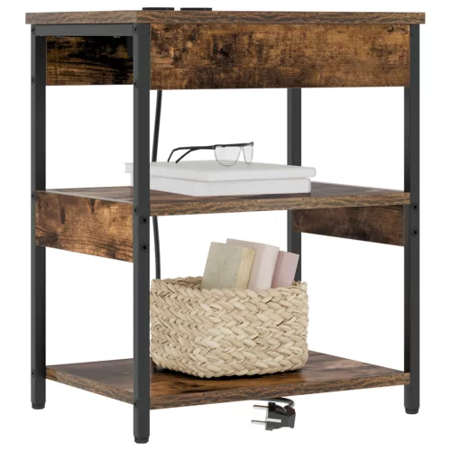  Éjjeli Szekrények 2 pcs Füstölt tölgy 41 x 31 x 51 cm Faanyag