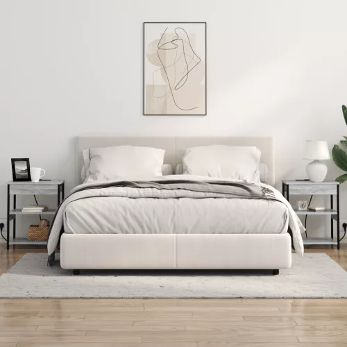  Éjjeli Szekrények 2 pcs Szürke sonoma 41 x 31 x 51 cm Faanyag