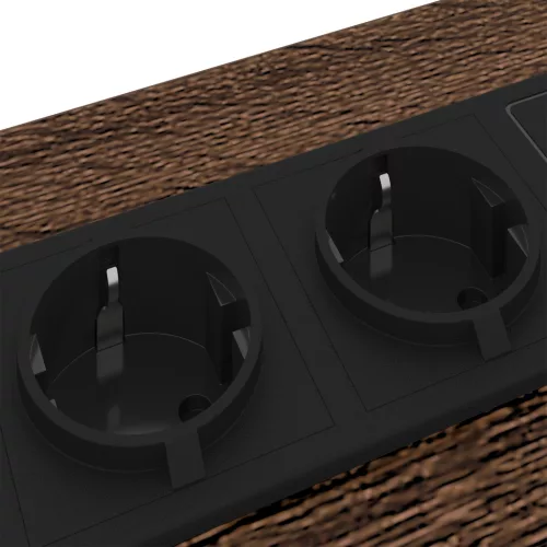  Éjjeliszekrény Töltőállomással polcokkal tárolóval barna tölgy Faanyag