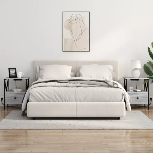  Éjjeliszekrény 2 pcs Szürke sonoma 41.5 x 40.5 x 55 cm Faanyag