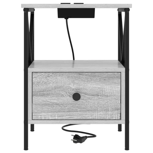  Éjjeliszekrény 2 pcs Szürke sonoma 41.5 x 40.5 x 55 cm Faanyag