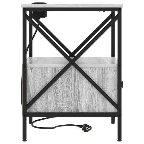  Éjjeliszekrény 2 pcs Szürke sonoma 41.5 x 40.5 x 55 cm Faanyag