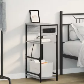    Éjjeliszekrény fiókkal Szürke sonoma 40 x 27 x 76 cm Faanyag