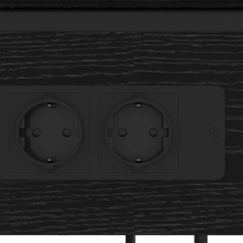  Éjjeliszekrény Musta tammi 28.1 x 40.9 x 75 cm Faanyag