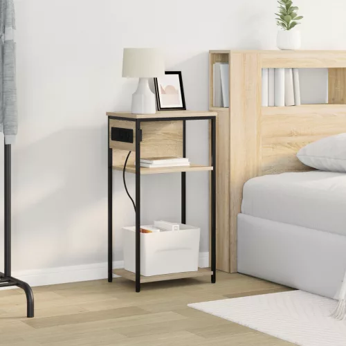  Éjjeliszekrény sonoma tölgy 28.1 x 40.9 x 75 cm Faanyag