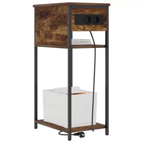  Éjjeliszekrény Füstölt tölgy 28.1 x 40.9 x 75 cm Faanyag