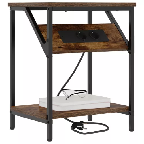  Éjjeliszekrény Füstölt tölgy 38 x 30 x 48 cm Faanyag