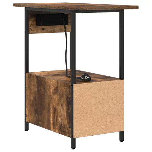  Éjjeliszekrény fiókkal Füstölt tölgy 60 x 30 x 61 cm Faanyag