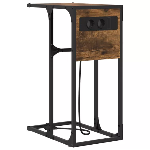  Éjjeli asztal Füstölt tölgy 41.5 x 26 x 60.5 cm Faanyag