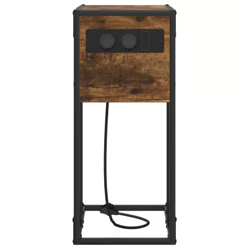  Éjjeli asztal Füstölt tölgy 41.5 x 26 x 60.5 cm Faanyag