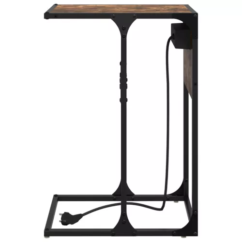  Éjjeli asztal Füstölt tölgy 41.5 x 26 x 60.5 cm Faanyag