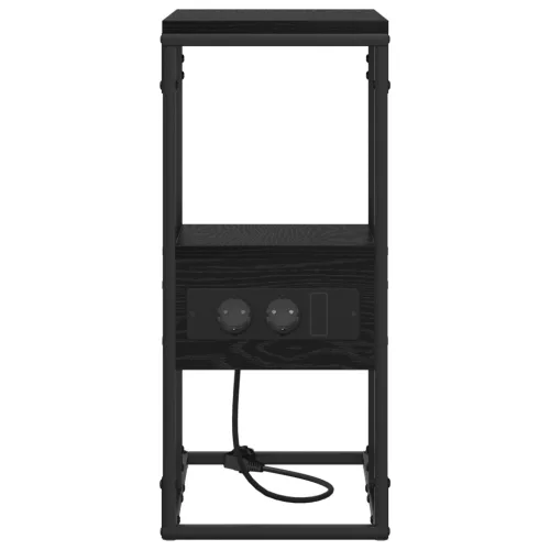  Éjjeli asztal fiókkal Musta tammi 41.5 x 26 x 60.5 cm Faanyag