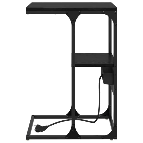  Éjjeli asztal fiókkal Musta tammi 41.5 x 26 x 60.5 cm Faanyag