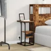  Éjjeli asztal fiókkal Füstölt tölgy 41.5 x 26 x 60.5 cm Faanyag