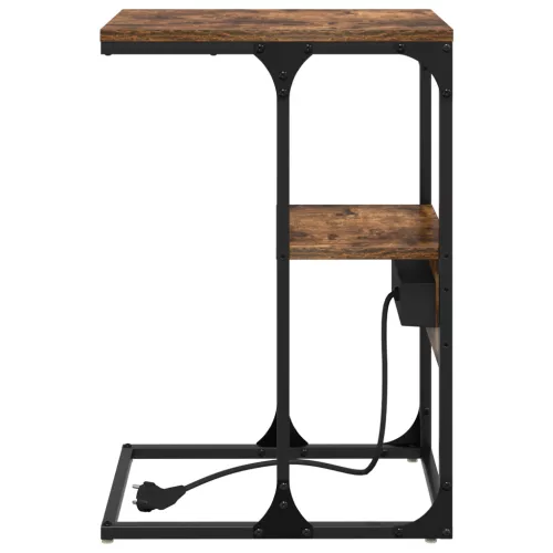  Éjjeli asztal fiókkal Füstölt tölgy 41.5 x 26 x 60.5 cm Faanyag