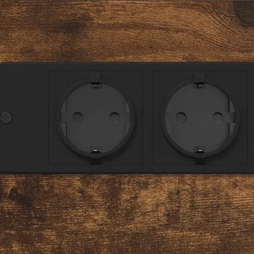  Éjjeli asztal fiókkal Füstölt tölgy 41.5 x 26 x 60.5 cm Faanyag