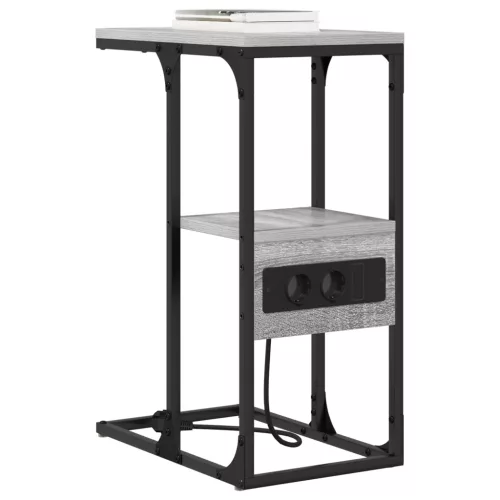  Éjjeli asztal fiókkal Szürke sonoma 41.5 x 26 x 60.5 cm Faanyag