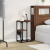  Éjjeli asztal fiókkal barna tölgy 41.5 x 26 x 60.5 cm Faanyag