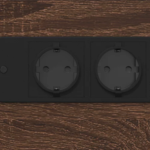  Éjjeli asztal fiókkal barna tölgy 41.5 x 26 x 60.5 cm Faanyag