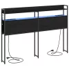  Tároló fejtámla Fekete tölgy 150 cm Faanyag