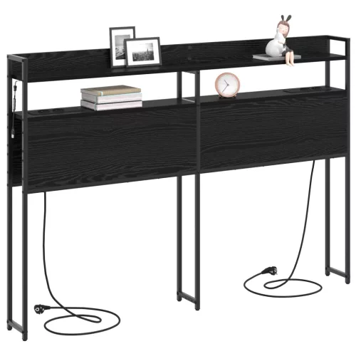  Tároló fejtámla Fekete tölgy 150 cm Faanyag