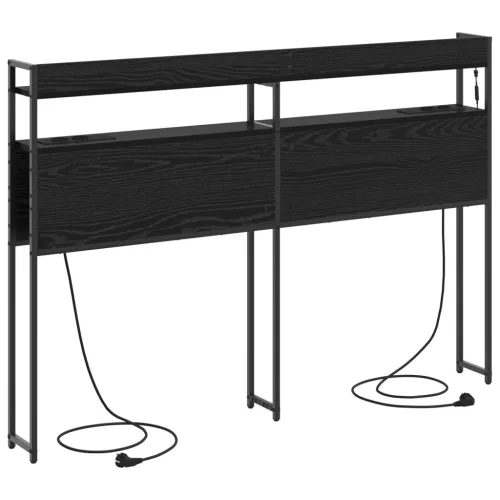  Tároló fejtámla Fekete tölgy 150 cm Faanyag