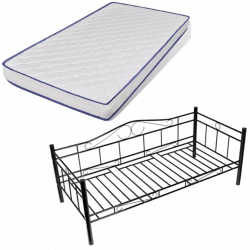 Kompletni krevet - metalni u više boja - 90x200cm - uključuje krevet, madrac i podnicu