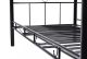 VID Acélkonstrukciós ágy ágyráccsal 90x200cm, memóriamatraccal, fekete színben! 