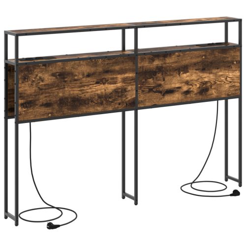  Tároló fejtámla fejtámlával tárolóval Füstölt tölgy 140 cm Faanyag