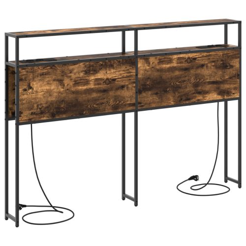  Tároló fejtámla fejtámlával tárolóval Füstölt tölgy 140 cm Faanyag