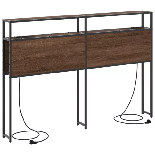  Tároló fejtámla fejtámlával tárolóval Barna tölgy 140 cm Faanyag