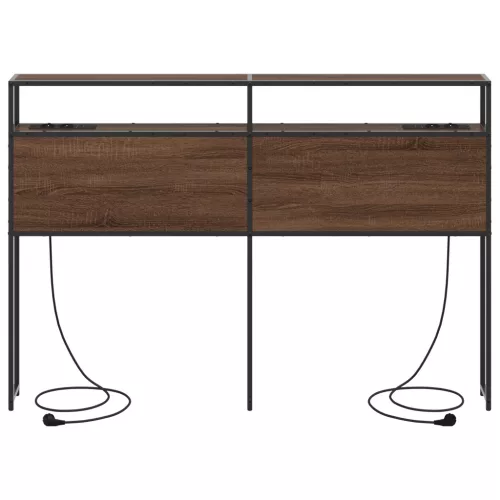  Tároló fejtámla fejtámlával tárolóval Barna tölgy 140 cm Faanyag