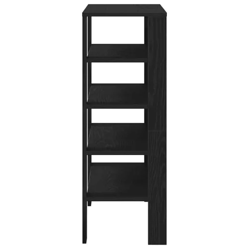  fekete szerelt fa cipőtároló szekrény 61x32x87,5 cm