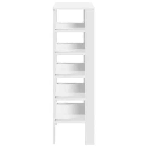  fehér szerelt fa cipőtároló szekrény 61x32x105 cm