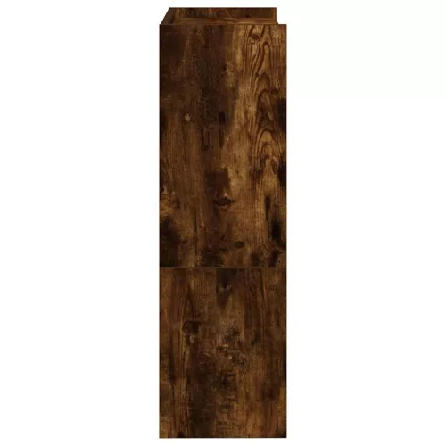  füstös tölgy színű szerelt fa cipőtartó 60x25x81 cm