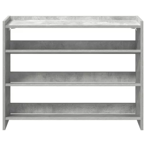  betonszürke szerelt fa cipőtartó 80x25x62 cm