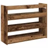  antik fa szerelt fa cipőtartó 80x25x62 cm