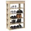  sonoma tölgy színű szerelt fa cipőtartó 60x30x98 cm
