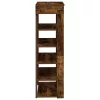  füstös tölgy színű szerelt fa cipőtartó 60x30x98 cm