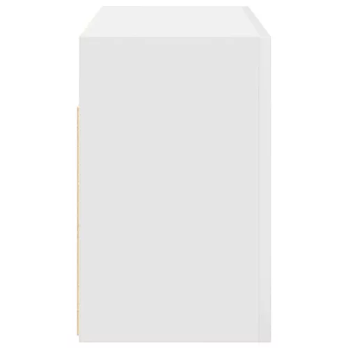  fehér szerelt fa fali fürdőszobaszekrény 60x25x40 cm