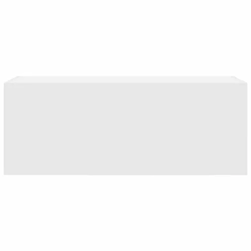  fehér szerelt fa fali fürdőszobaszekrény 80x25x30 cm