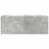  betonszürke szerelt fa fali fürdőszobaszekrény 80 x 25 x 30 cm