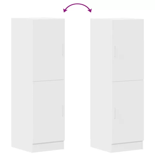  fehér szerelt fa konyhaszekrény 38 x 41,5 x 131,5 cm