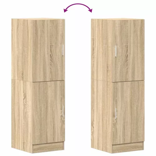  sonoma tölgy színű szerelt fa konyhaszekrény 38x41,5x131,5 cm