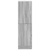  szürke sonoma színű szerelt fa konyhaszekrény 38x41,5x131,5 cm