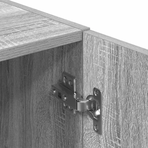  szürke sonoma színű szerelt fa konyhaszekrény 38x41,5x131,5 cm