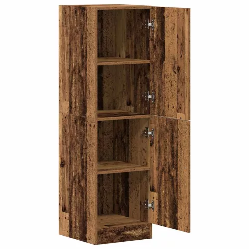  antik fa színű szerelt fa konyhaszekrény 38 x 41,5 x 131,5 cm