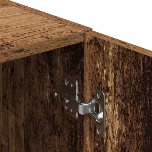  antik fa színű szerelt fa konyhaszekrény 38 x 41,5 x 131,5 cm